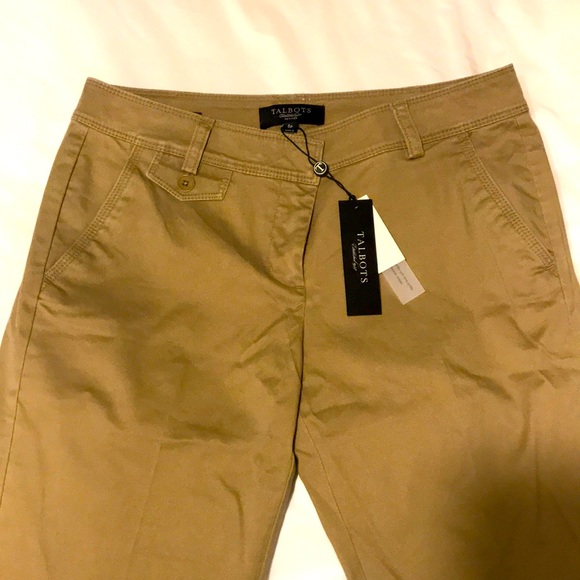 NEW Talbots Khaki Ankle Pants - Picture 5 of 8
